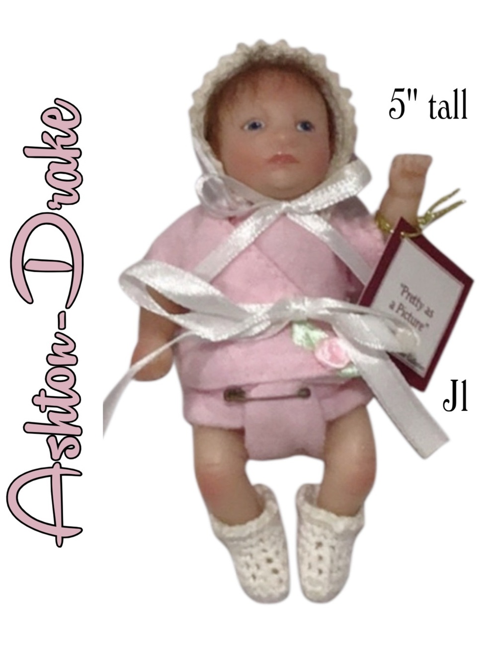 ASHTON DRAKE GALLERIES Pretty as a Picture Miniature Doll NIB